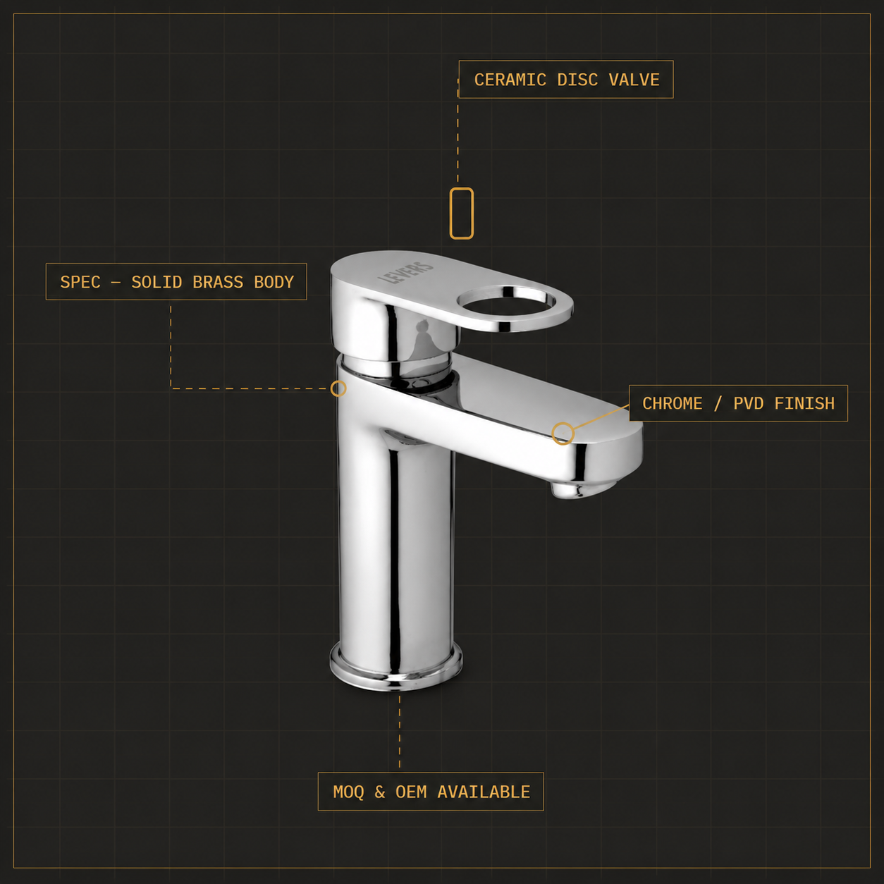 LEVERS Brass Faucet Product Specifications
